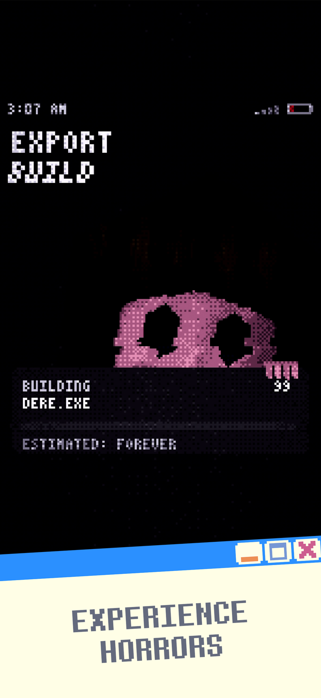 Cursed Game Dev Simulator screenshot: Experience horrors